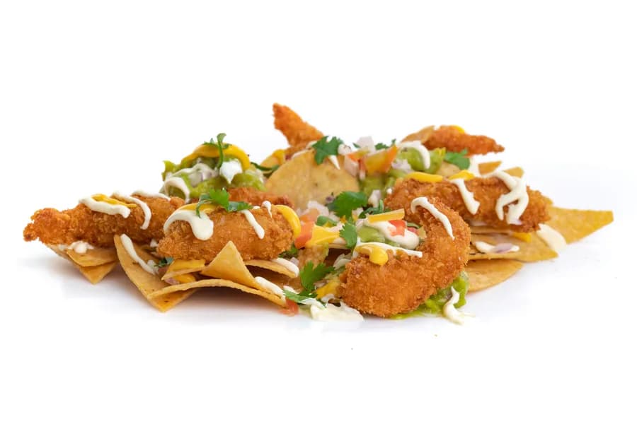 Nachos de Camarones Crispy