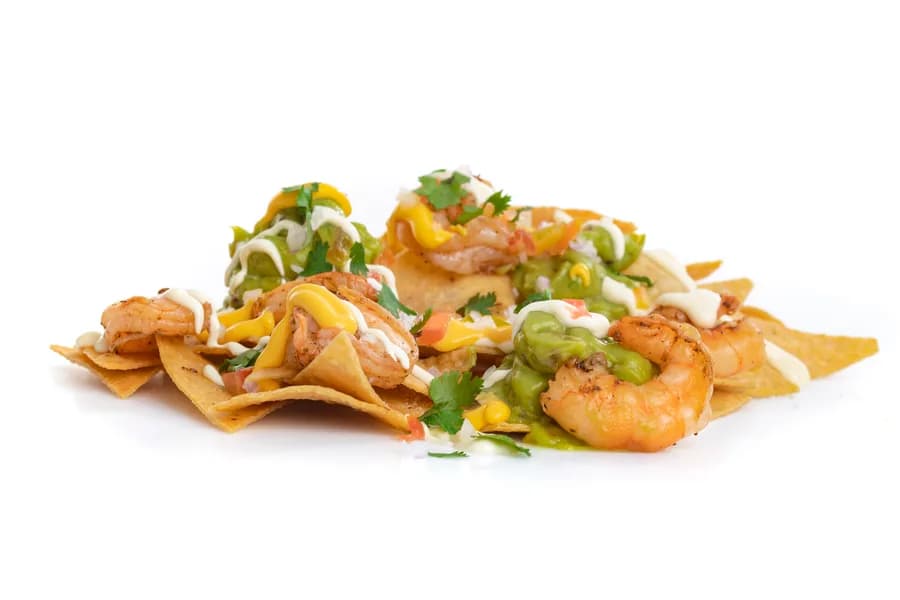 Nachos de Camarones Salteados
